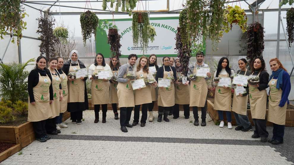 Bahçem Çayırova’da teraryum atölyesi gerçekleştirildi