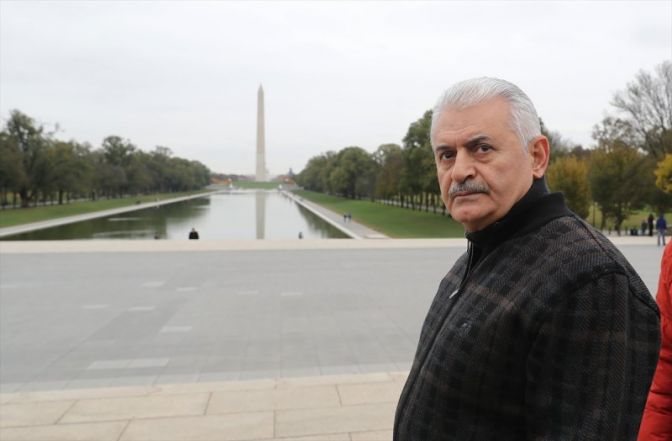 Başbakan Yıldırım Washington'da yürüyüş yaptı