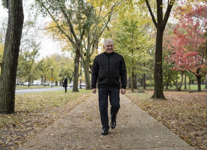 Başbakan Yıldırım Washingtonda yürüyüş yaptı