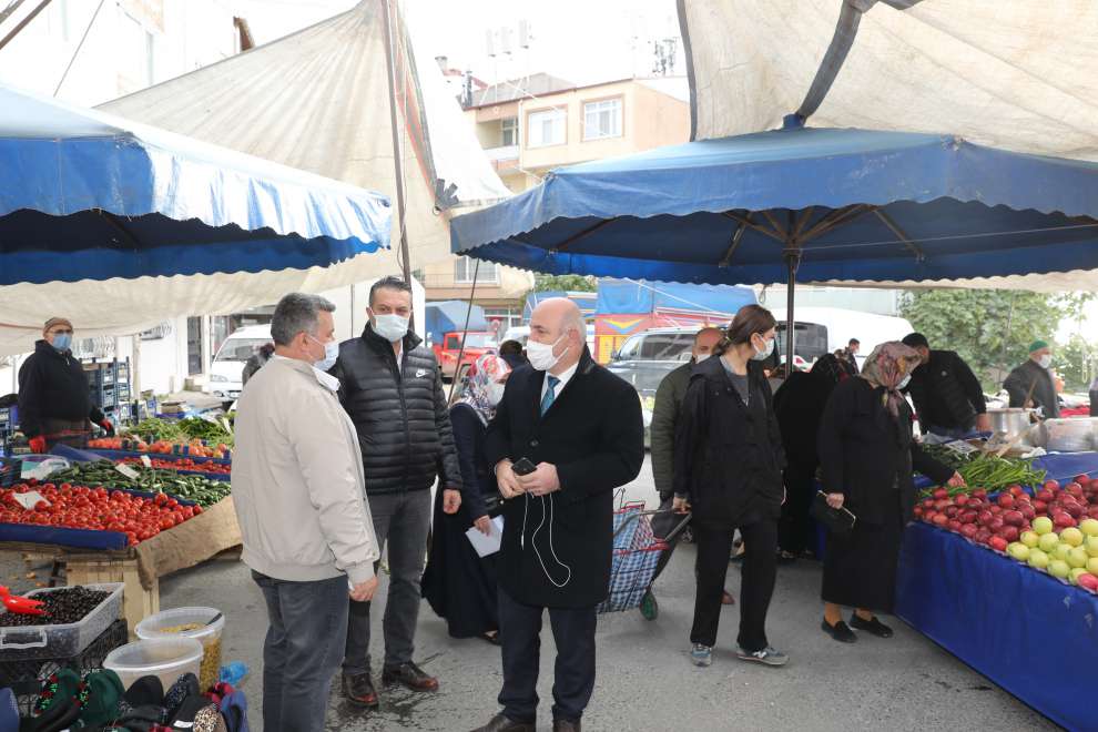 Başkan Bıyık’tan Pazar denetimi