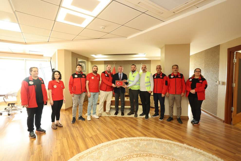 Başkan Büyükakın’a ziyaretçi akını