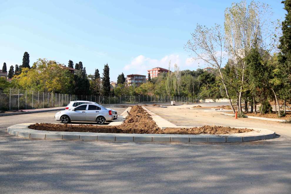 Darıca sahil otoparkında hummalı çalışma sürüyor