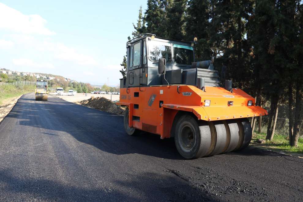 Darıca sahil parkı içerisinde yol konforu arttırılıyor