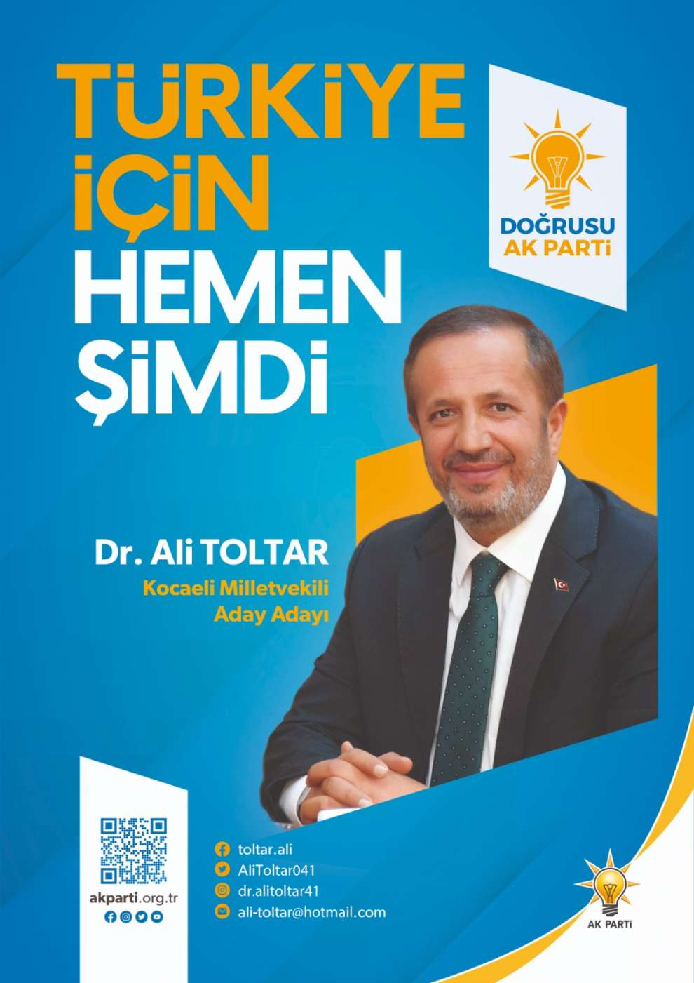 Dilovasında geniş bir nufüsa sahip olan eski Başkanı Ali Toltar , KOcaeli milletvekilliği aday adaylığı müracaatını yaptı.