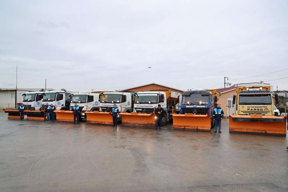 Gebze Belediyesi Karla Mücadelede Teyakkuzda