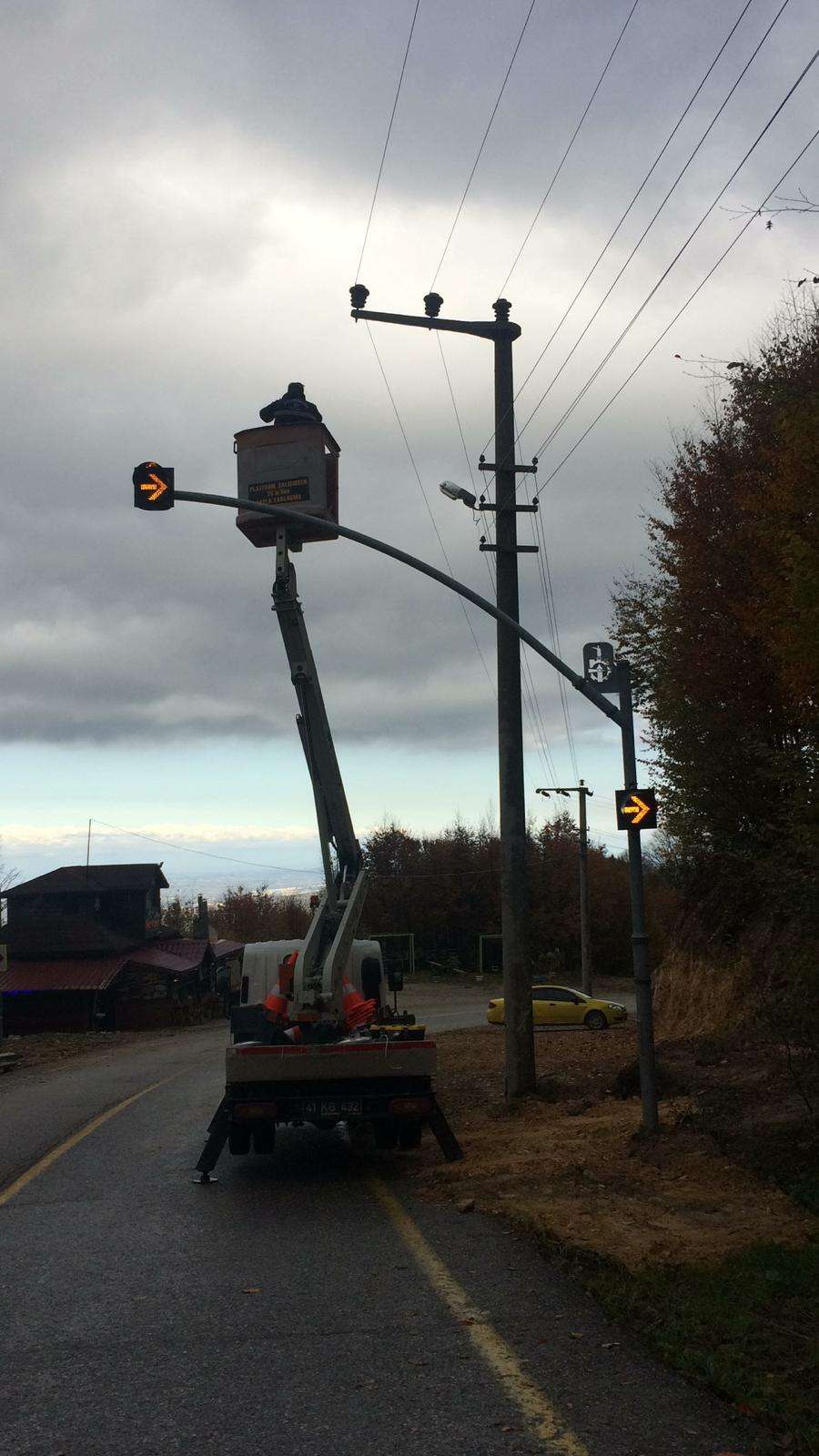 Kartepe zirve yolu kışa hazır