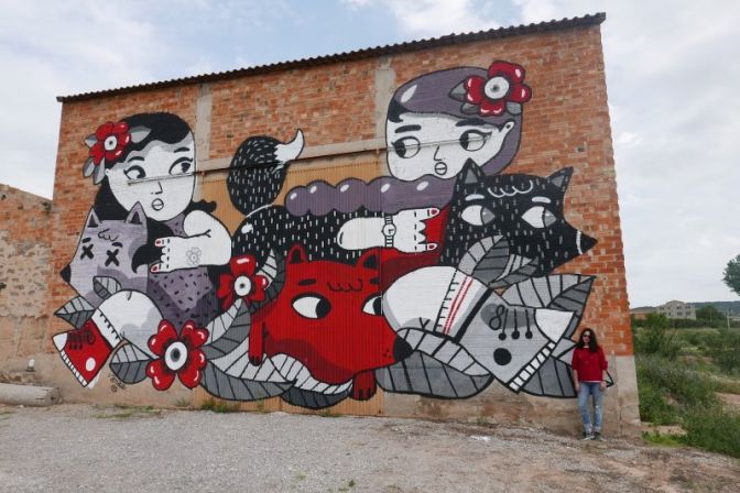 İspanyanın sokak sanatı başkenti büyülüyor