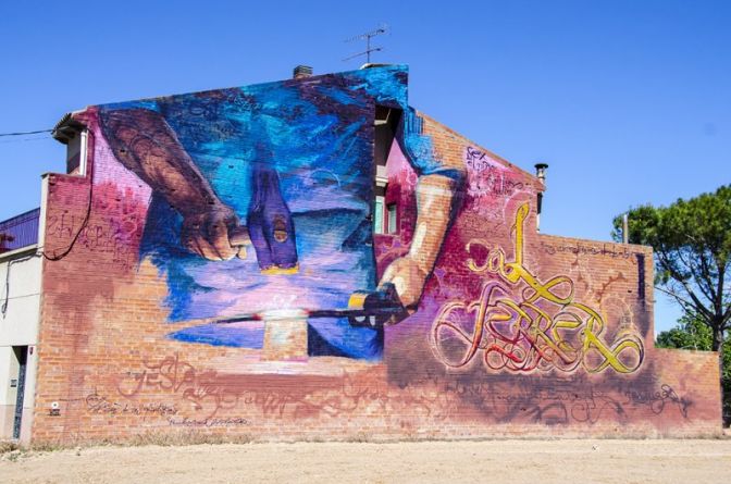 İspanyanın sokak sanatı başkenti büyülüyor