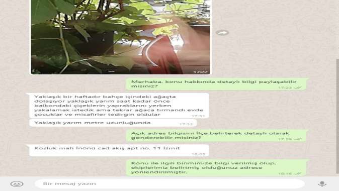 153’e düşen Whatsapp ihbarı şaşırttı