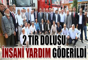 2 TIR dolusu insani yardım