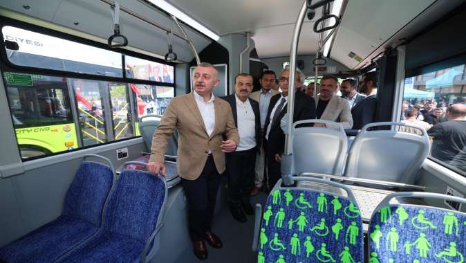 50 yeni otobüs Kocaelilere hizmet için yollarda