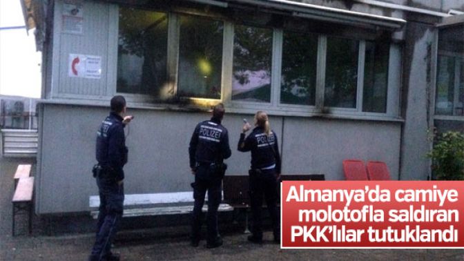 Almanyada camiye saldıran 2 PKKlı tutuklandı