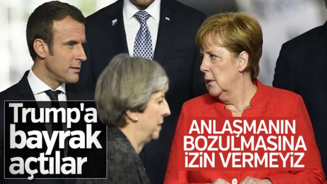 Avrupalı 3 liderden İrana nükleer anlaşma desteği