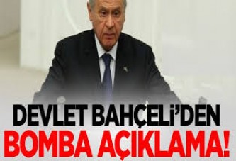 Bahçeli'den flaş açıklama