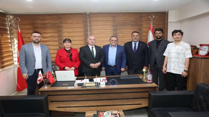 Başkan Bıyık ve Şakar'dan gazetemize ziyaret