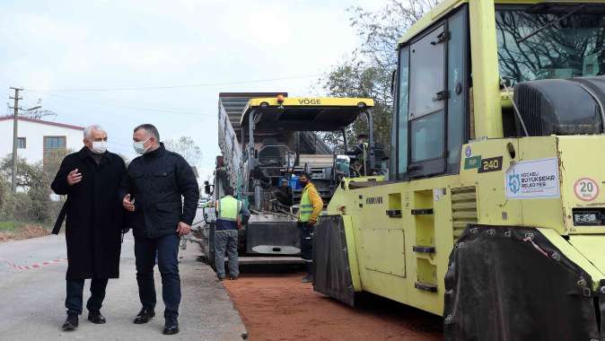 Başkan Büyükakın, ‘’4,5 kilometrelik yolu 20 gün içinde tamamlayacağız’’