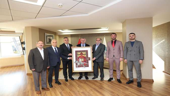 Başkan Büyükakın’a ziyaretçi akını