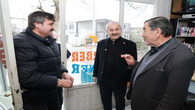 Başkan Büyükgöz Balçık Mahallesi Esnafını Ziyaret Etti