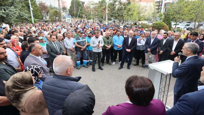 Başkan Çiftçi’ye mesai arkadaşlarından karşılama