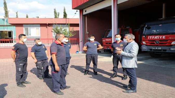 Başkan Şayir’den itfaiye personeline ziyaret