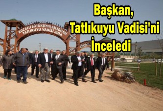 Başkan, Tatlıkuyu Vadisi'ni İnceledi