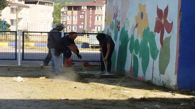 Belediyeden Okulların Çevre Düzenlemesi