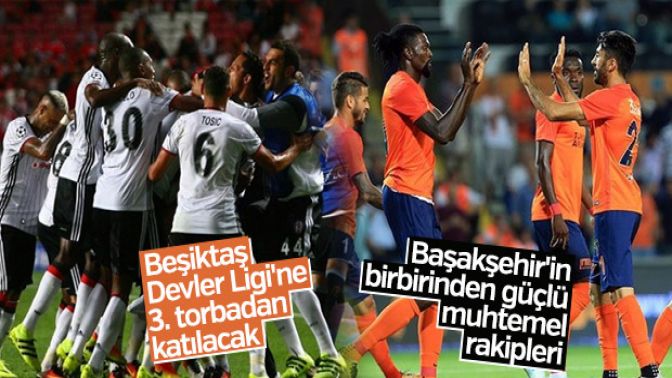 Beşiktaş ve Başakşehirin muhtemel rakipleri