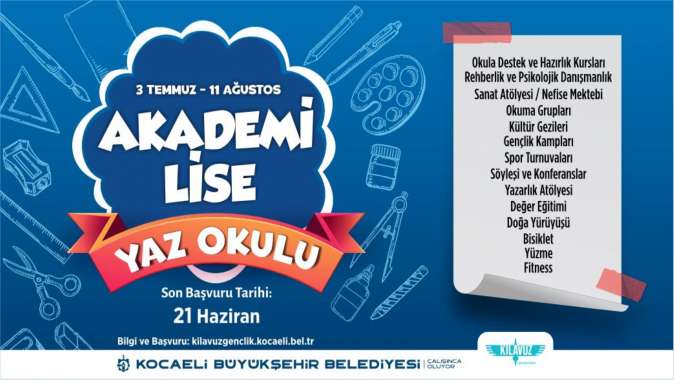 Bilgievleri ve Akademi Lise’de yazın okula gitmek daha da eğlenceli