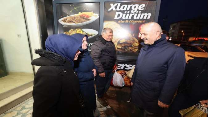 Büyükgöz, vatandaşları işe uğurladı