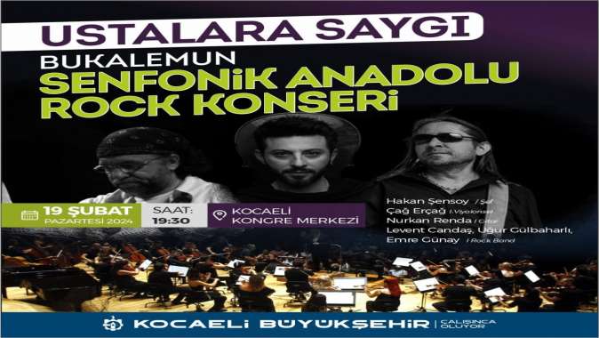 Büyükşehir’den Anadolu Rock’un ustalarına saygı konseri