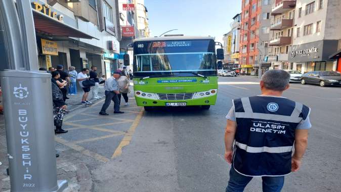 Büyükşehir’den toplu taşıma araçlarına denetim