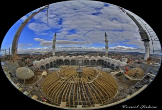 Çamlıca Camii'nde artık sona doğru