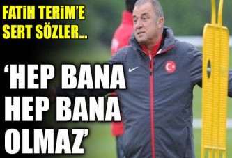 Çetin'den Terim'e: Hep bana hep bana olmaz