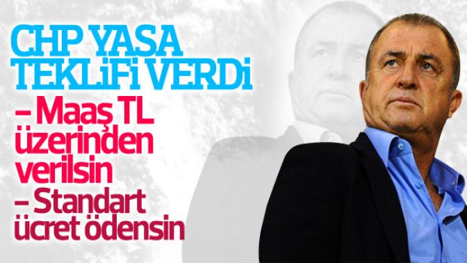 CHPden Fatih Terimin tazminatı için yasa tasarısı
