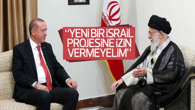 Cumhurbaşkanı Erdoğan İran dini lideri Hamaneyle görüştü