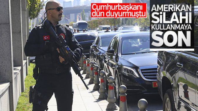 Cumhurbaşkanı Erdoğan'a yerli silahlı koruma