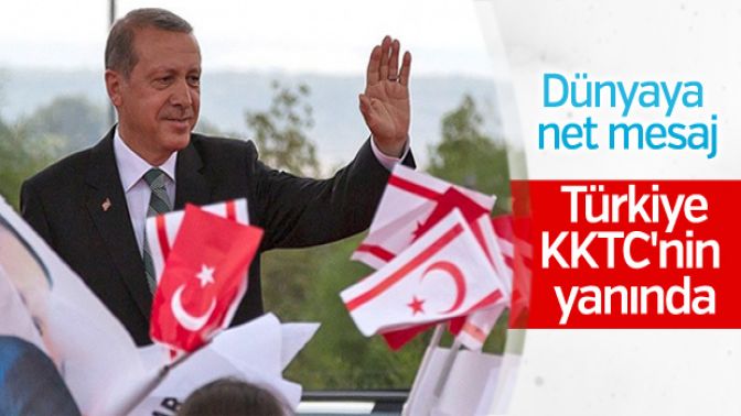Cumhurbaşkanı Erdoğandan Kıbrıs mesajı