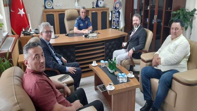 DDC Başkanı Öztürk , Emniyet Müdürüne gitti