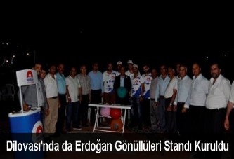 Dilovası'nda da Erdoğan Gönüllüleri Standı Kuruldu