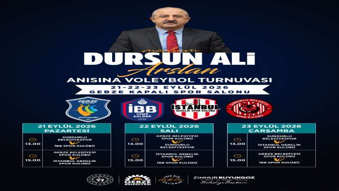 Dursun Ali Arslan Anma Turnuvası Başlıyor