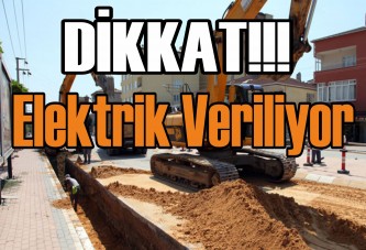 Elektrik veriliyor