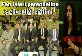 Fen İşleri personeline iş güvenliği eğitimi