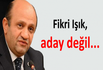 Fikri Işık, aday değil...