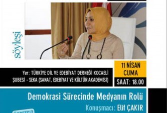 Gazeteci Elif Çakır Kocaeli’ne geliyor