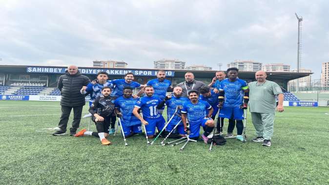 Gebze Belediyesi Ampute Futbol Takımı lige fırtına gibi başladı