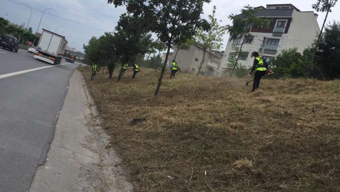 Gebze’de D-100 ve otoyol kenarlarında temizlik yapıldı