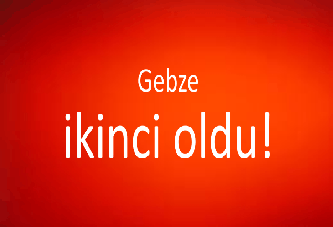 Gebze ikinci oldu!