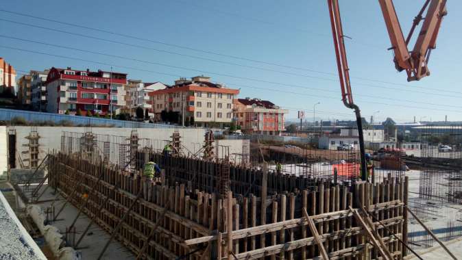 Gebze spor kompleksinin çelik konstrüksiyon çalışmaları başladı