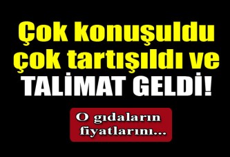 Gıda fiyatları için talimat verdi!