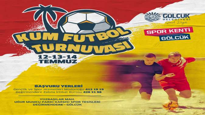 GÖLCÜK’TE KUM FUTBOLU HEYECANI İÇİN KAYITLAR BAŞLADI